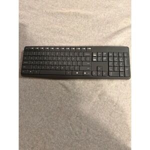 Logitech MK235 Wireless Keyboard Full Size Numeric Keypad Graphite Gray K235